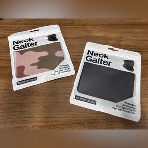 Breathable Neck Gaiter Set - Camouflage and Black